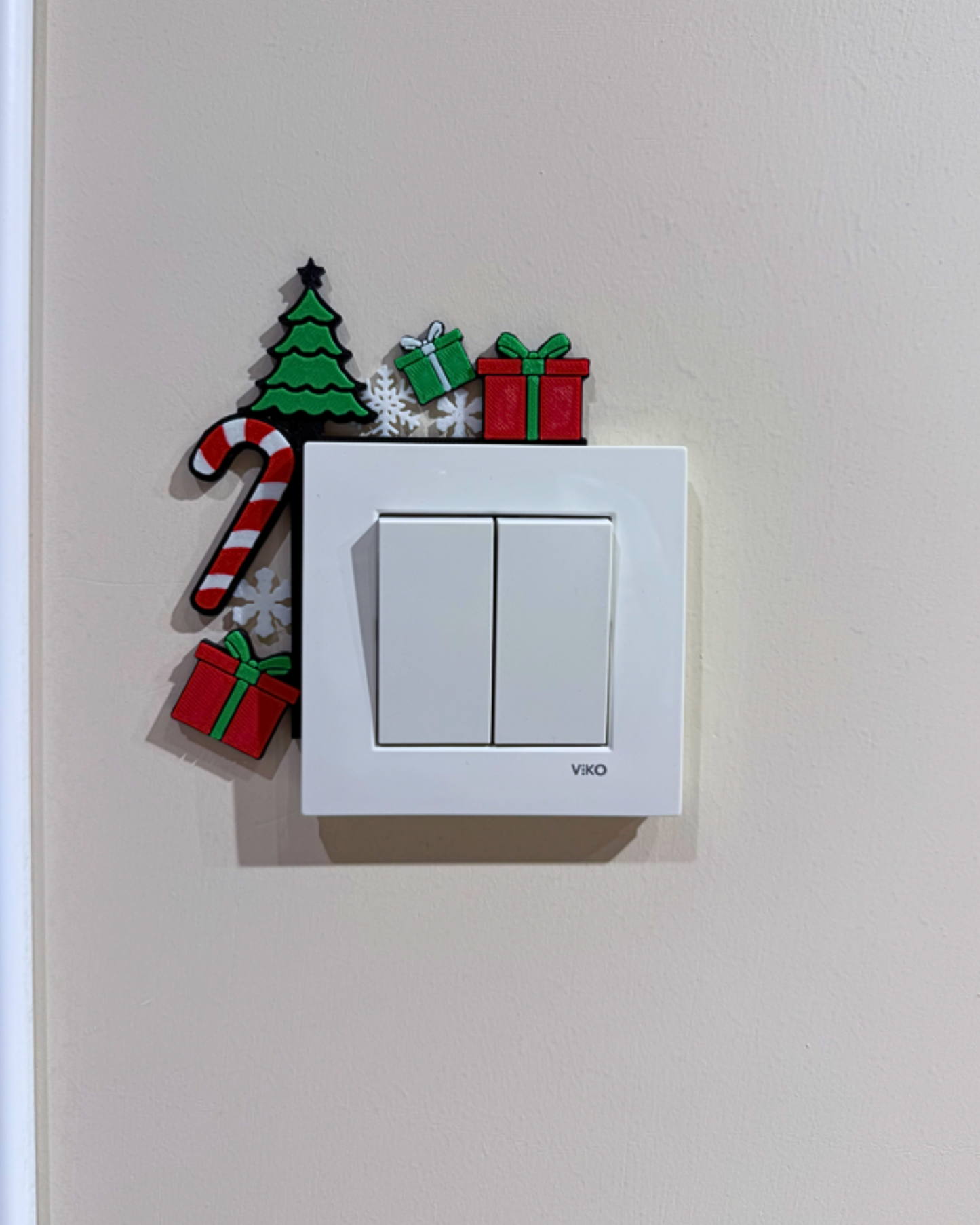 Yeni Yıl Temalı Yılbaşı Işık Kenar Süsü