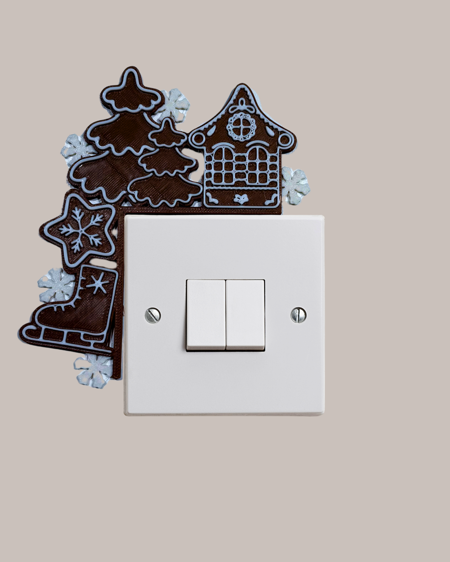 Yeni Yıl Kurabiye Yılbaşı Işık Kenar Süsü