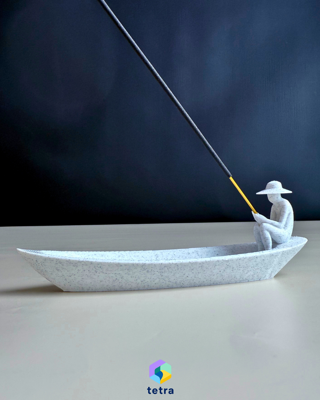 Balıkçı Kayık Figürlü Çubuk Tütsülük