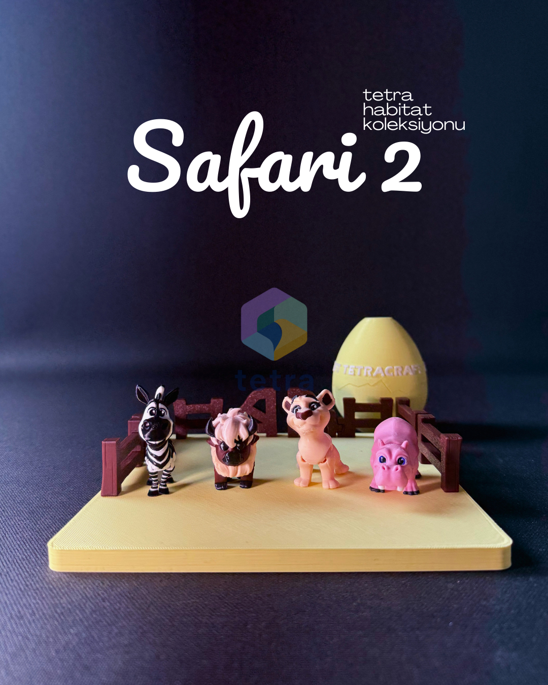 Safari 2 (Habitat Mini Hayvan Dekoratif Figür Koleksiyon) Seti