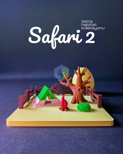 Safari 2 (Habitat Mini Hayvan Dekoratif Figür Koleksiyon) Seti