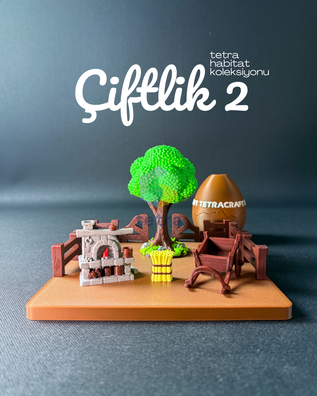 Çiftlik 2 Habitat (Mini Hayvan Dekoratif Figür Koleksiyon) Seti