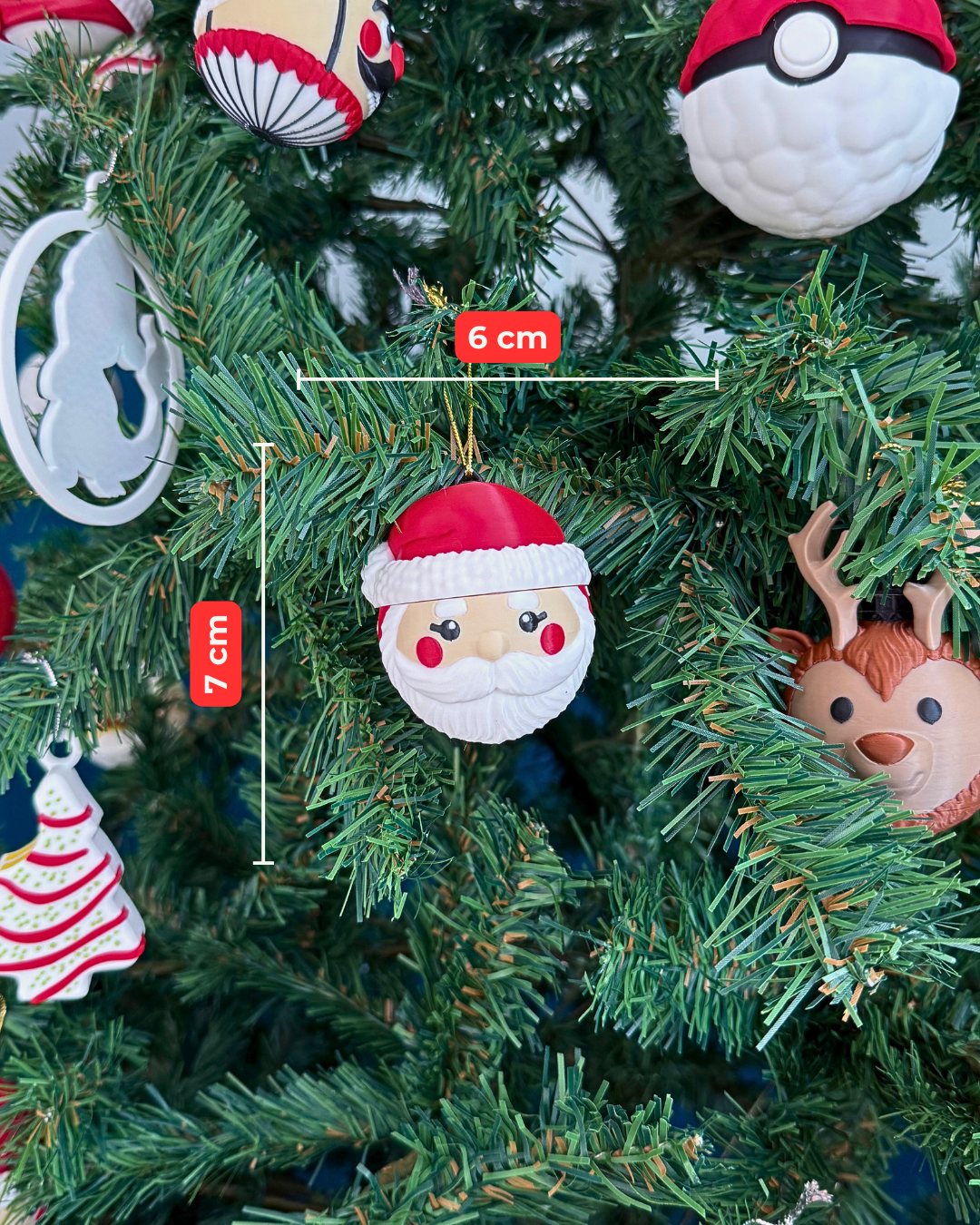 Yeni Yıl Ruhu Yılbaşı Ağacı Süsü Set