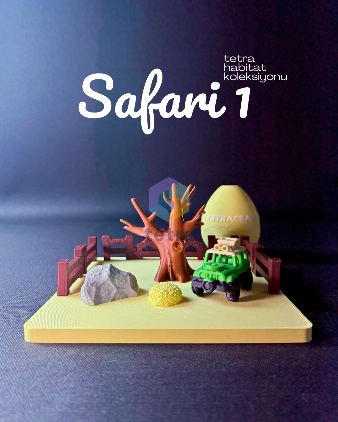 Safari 1 (Habitat Mini Hayvan Dekoratif Figür Koleksiyon) Seti