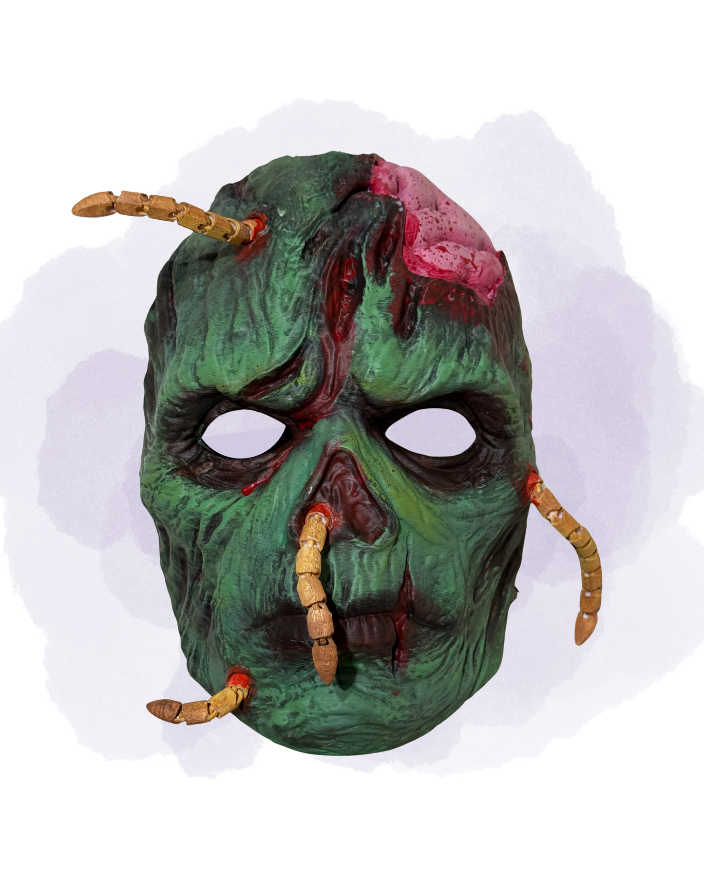 Solucan Zombi Cadılar Bayramı Maskesi