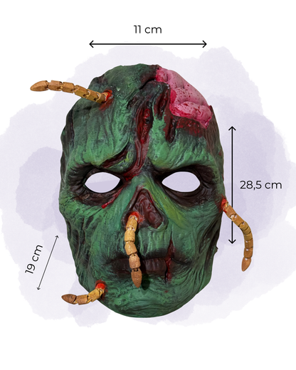 Solucan Zombi Cadılar Bayramı Maskesi