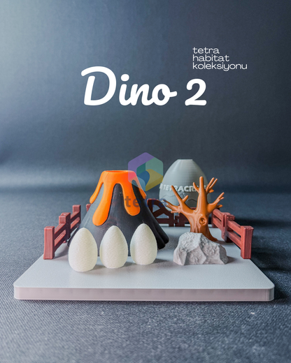 Dino 2 (Habitat Mini Hayvan Dekoratif Figür Koleksiyon) Seti
