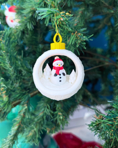 Kar Küresi Yılbaşı Ağaç Süsü Set