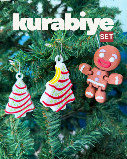 Kurabiye Yılbaşı Ağacı Süsü Set