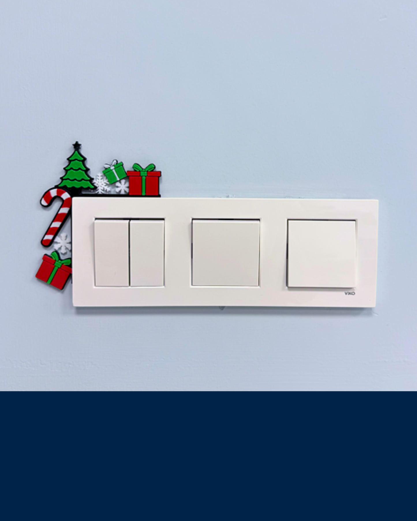 Yeni Yıl Temalı Yılbaşı Işık Kenar Süsü