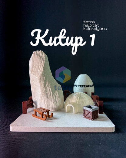 Kutup 1 (Habitat Mini Hayvan Dekoratif Figür Koleksiyon) Seti