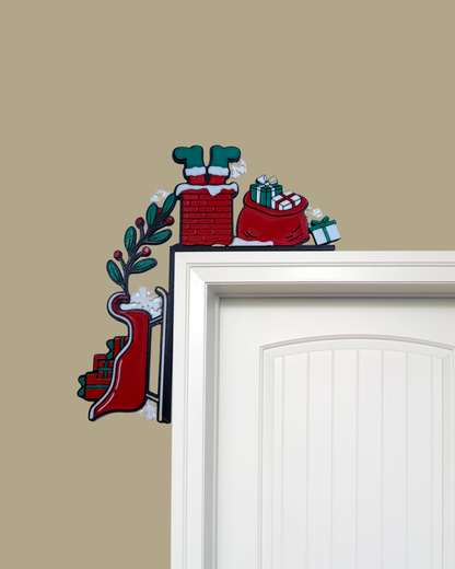 Noel Baba Baca Yılbaşı Kapı Kenar Süsü