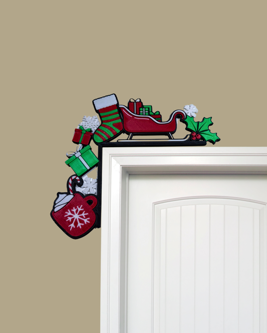 Yeni Yıl Ruhu Yılbaşı Kapı Kenar Süsü