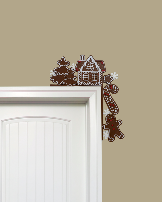 Kırmızı Kurabiye Yılbaşı Kapı Kenar Süsü