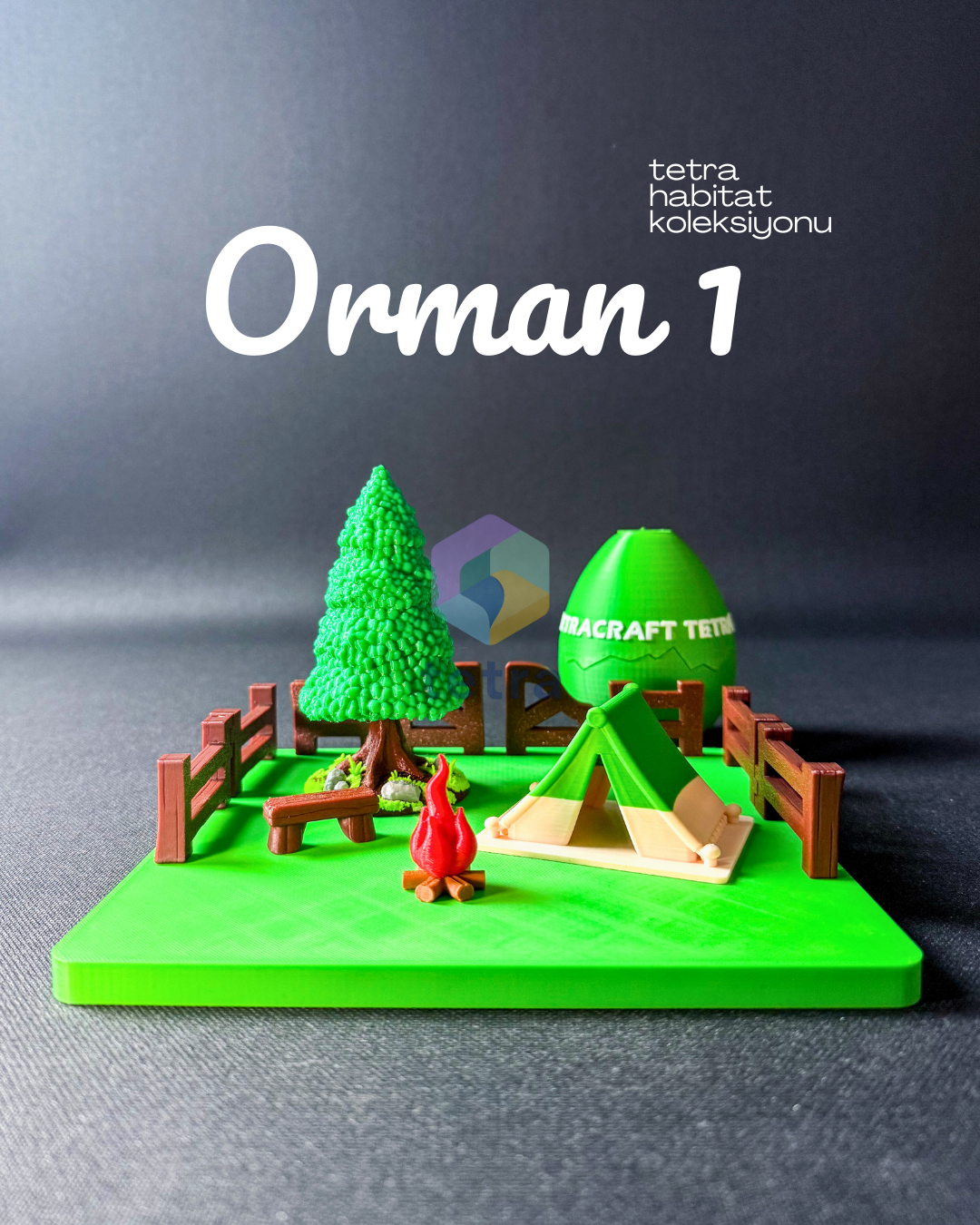 Orman 1 (Habitat Mini Hayvan Dekoratif Figür Koleksiyon) Seti