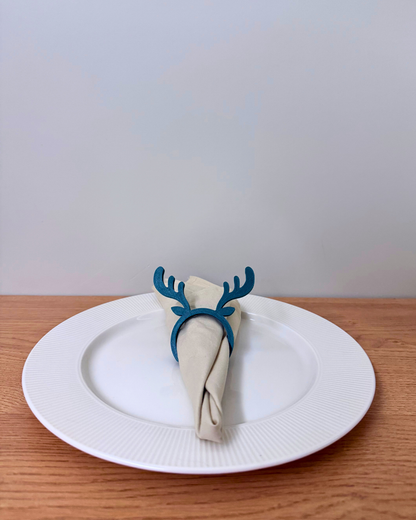 Geyikli Yılbaşı Peçete Süsü 6'lı Set