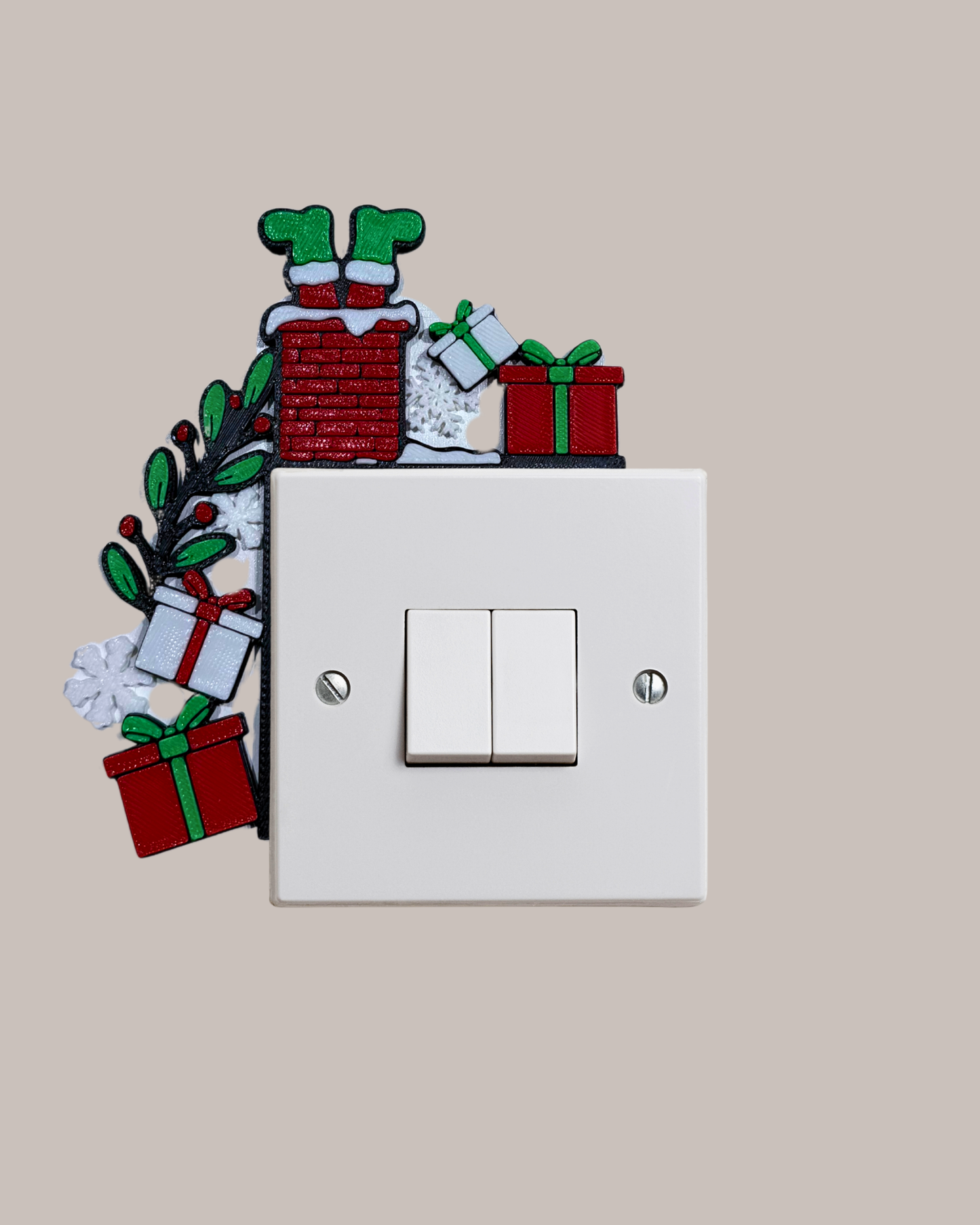 Noel Baba Baca Yılbaşı Işık Kenar Süsü