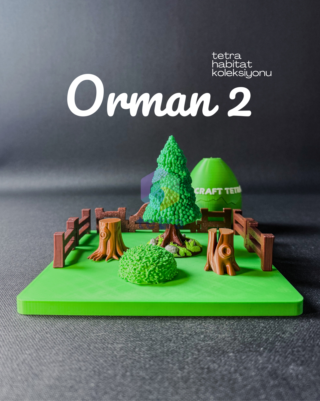 Orman 2 (Habitat Mini Hayvan Dekoratif Figür Koleksiyon) Seti