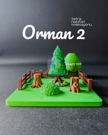 Orman 2 (Habitat Mini Hayvan Dekoratif Figür Koleksiyon) Seti