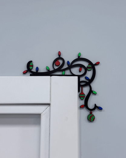 Yeni Yıl Işıkları Yılbaşı Kapı Kenar Süsü