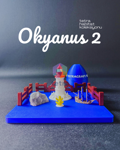 Okyanus 2 Habitat (Mini Hayvan Dekoratif Figür Koleksiyon) Seti