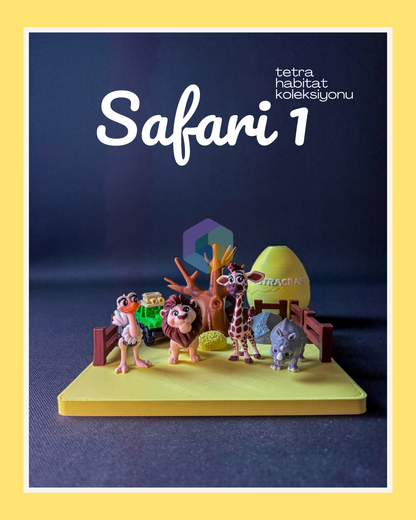 Tetra Habitat (Mini Hayvan Dekoratif Figür Koleksiyon) Seti