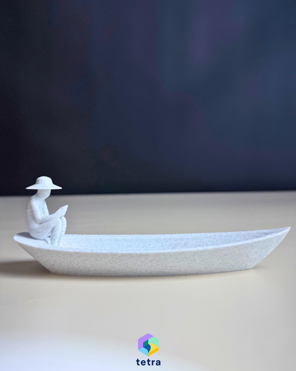 Balıkçı Kayık Figürlü Çubuk Tütsülük