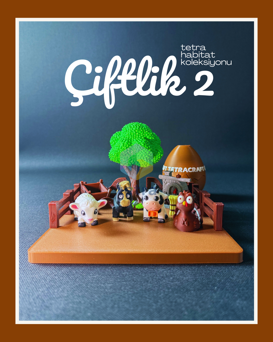 Çiftlik 2 Habitat (Mini Hayvan Dekoratif Figür Koleksiyon) Seti