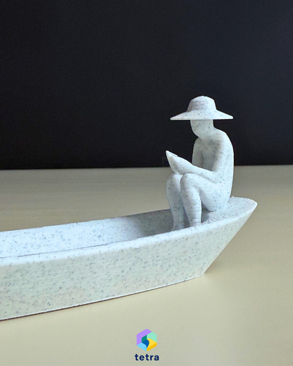 Balıkçı Kayık Figürlü Çubuk Tütsülük