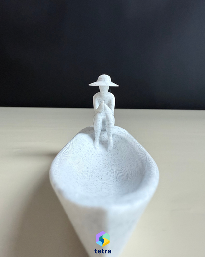 Balıkçı Kayık Figürlü Çubuk Tütsülük