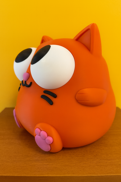 Tetra XL Kedi Kumbara – Sevimli Büyük Boy 3D Baskı Para Kumbarası