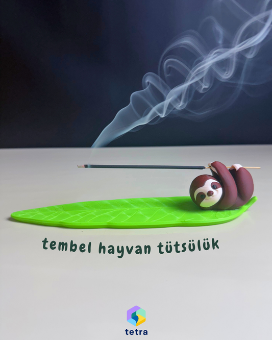 Tembel Hayvan Figürlü Çubuk Tütsülük