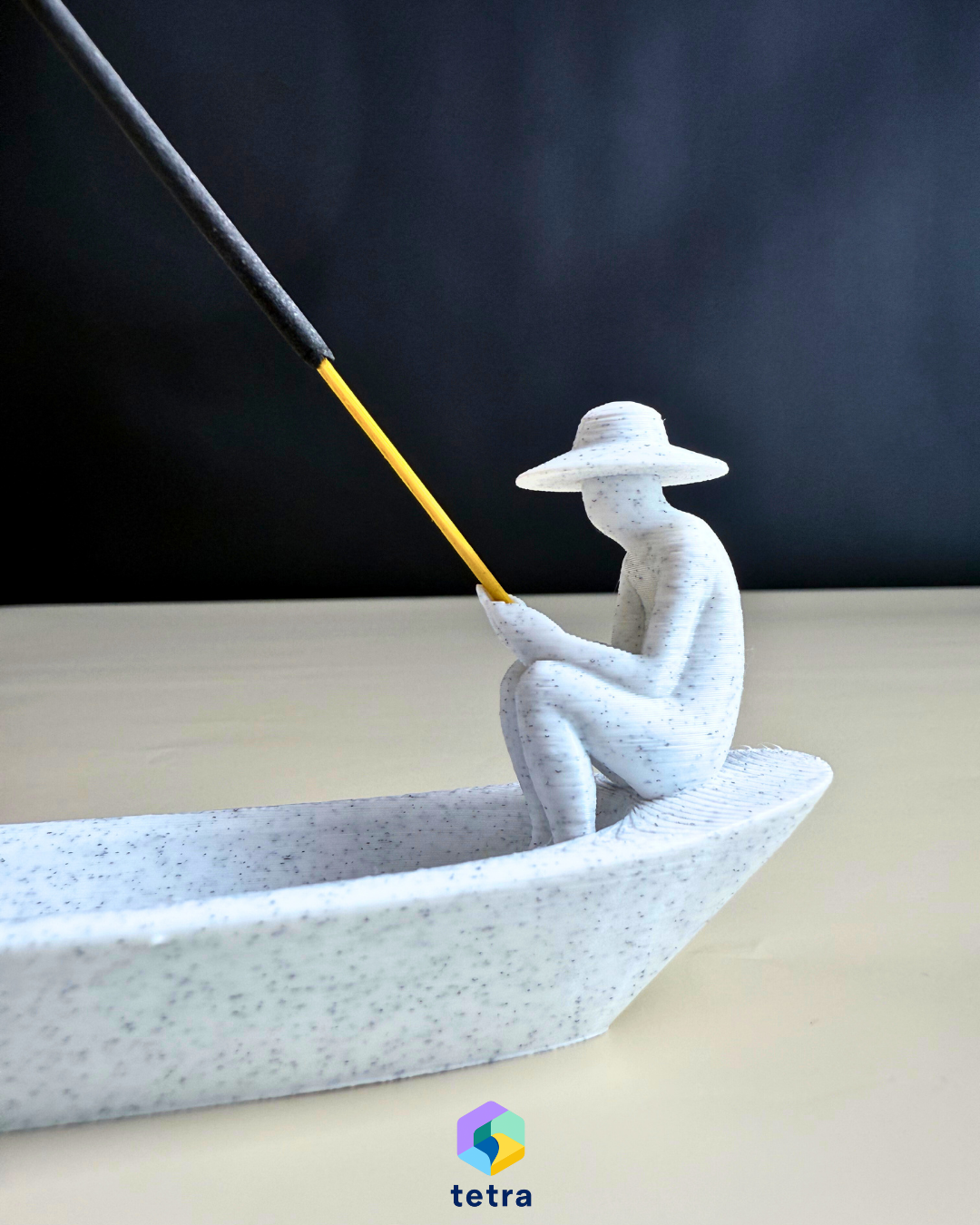 Balıkçı Kayık Figürlü Çubuk Tütsülük