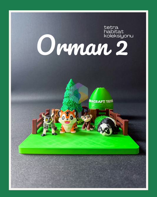Orman 2 (Habitat Mini Hayvan Dekoratif Figür Koleksiyon) Seti